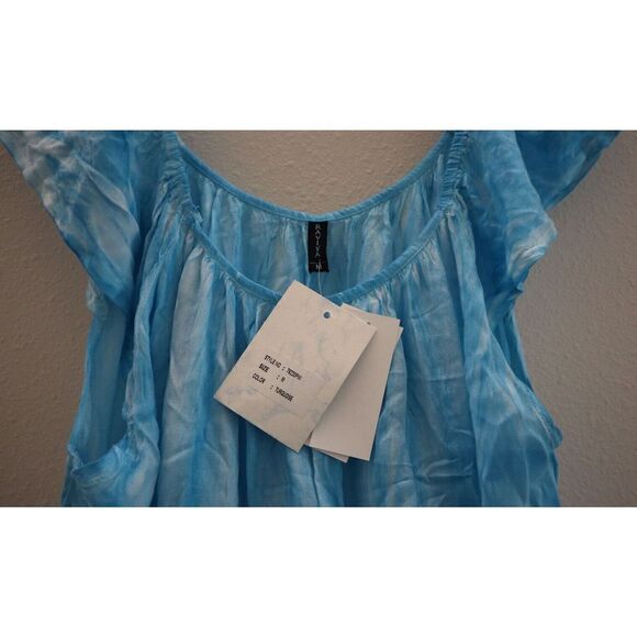 Raviya 76220PW Women's Sz Medium Turquoise Tie Dye Swim Cover-Up Dress - Picture 5 of 8